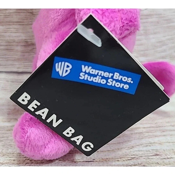 Vintage Warner Bros Plush Snagglepuss Stuffed Animal Beanbag 9" 1998 Old Stock - Picture 4 of 6